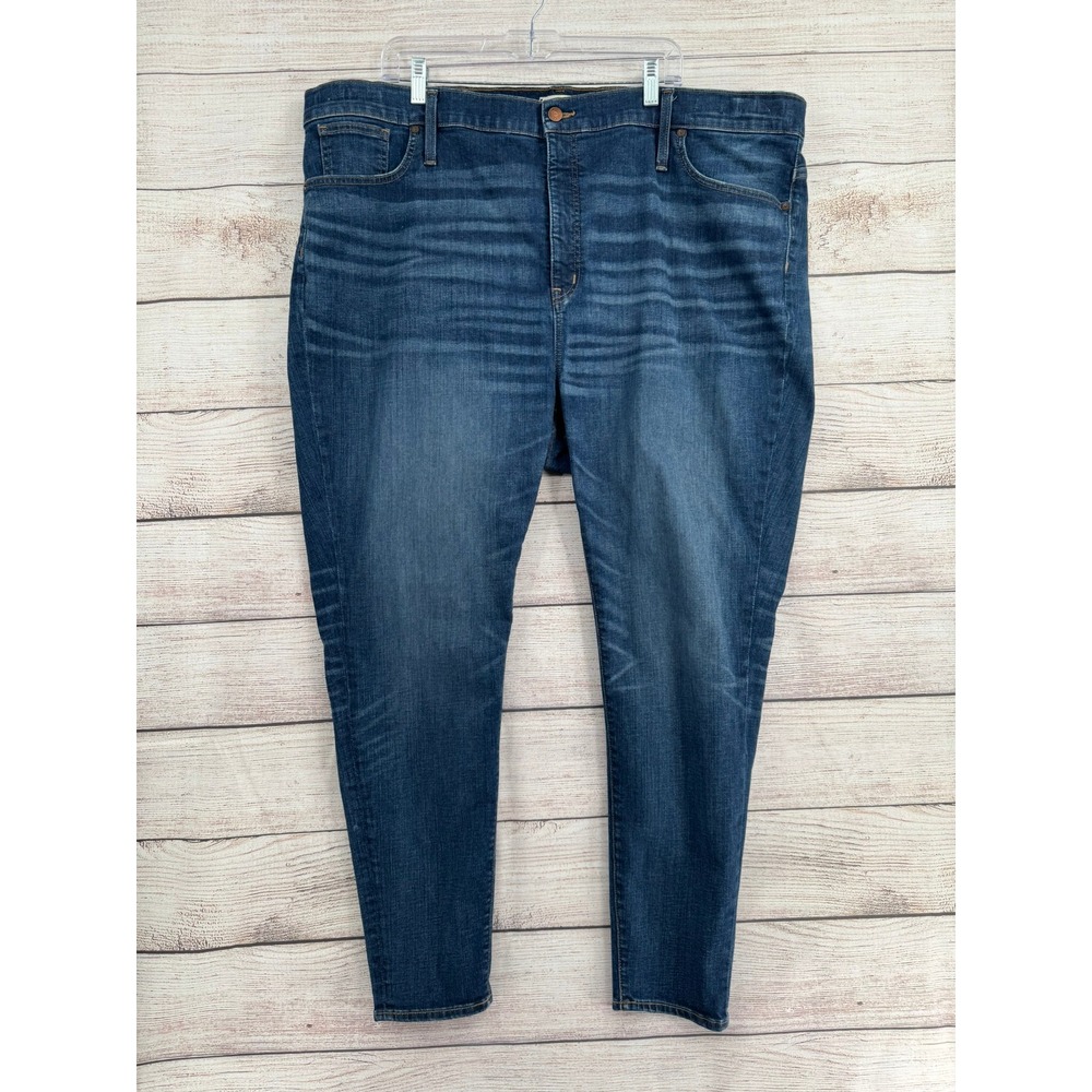 Madewell Jeans Women 37 Blue 10" High-Rise Skinny Dark Wash J9491